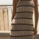 ZARA  Crochet Knit Halter Mini Dress Photo 3