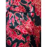 Victoria's Secret Vintage 2-Piece Red Black Floral Satin Robe Chemise Large 80s Photo 4