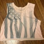 American Eagle  Flag  Crop Top Photo 0
