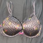 Victoria's Secret VERY SEXY PUSH UP BRA PINK BOW FLORAL LOGO PRINT 34C Photo 1