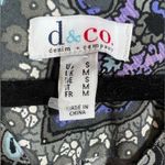 Denim & Co. Printed Split Y Neck Tunic with Flared Sleeves‎ S Gray Photo 2