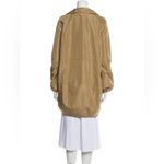 Akris Punto Silk Water Repellent Khaki Trench Coat Sz 8 Photo 6