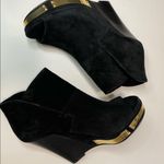 Vince Camuto Vince Camaro Wilian Open-toe Suede Bootie in Black Photo 1