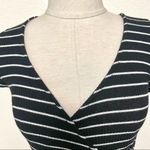 Urban Outfitters  Bailey black and white wrap top Photo 4