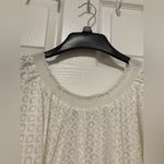 Melissa Odabash White Embroidered Pattern Lace Off Shoulder Swim Cover Up Size undefined Photo 6