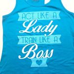 Chin Up Apparel  Womens Graphic Tank Sz M Photo 3