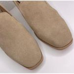 Anthropologie Joie x Anthropolog Shoes 8.5 Wevenly Suede Block Heel Closed Toe Tan Leather Photo 6