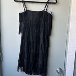Trixxi Elegant Black Fringe Dress Photo 3