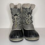 Sorel  Women's 7 Winter Carnival Pewter Gray Black Snow Boots Waterproof Faux Fur Photo 9