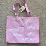 NEW I Love Italia Italy Medium Pink Tote Bag Shoulder Handbag Tourist City NWT Photo 9