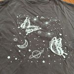 SheIn  Brown Short Sleeve Tees with Graphic Designs size M Photo 1