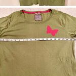 Old Navy Vintage Y2K Lightweight Avocado Green Lightweight Sweater w/Butterfly Detail 1X Photo 2