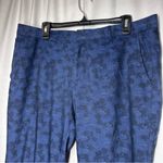 Banana Republic  Cotton Wool Jacquard Ryan Pants Blue 12 Short Office Career Photo 1