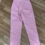 NWT SCANLAN THEODORE LEATHER SLIM CROP TROUSER PINK Size 2 Photo 5
