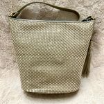 YSL RARE Vintage Woven Taupe Shoulder Bag Full Inclusion Photo 5