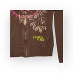 Lucky Brand VHTF: new Y2K  ✌︎︎ Live in Love Graphic Zip Hoodie ✌︎︎ Cocoa Neon XS Photo 8