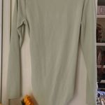 Divided Long Sleeve Powder Green Bodysuit Photo 6