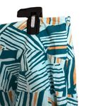 Odille by Anthropologie fully lined geometric print cotton skirt size 12 Blue Photo 2