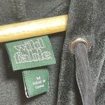 Wild Fable | Black Cropped Velvet Sweatshirt | Medium Photo 4