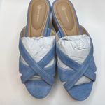 Giani Bernini Women's Juliaa Strappy Cork Platform Wedge Sandals- Blue- Size 7 Photo 9