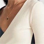 THE Upside Luna Kyra Wrap Top Size Large Blue Photo 2