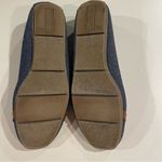 Christian Siriano Denim Ballet Flats Women 7.5W Gold Medallion Slip On Chambray Brown Size 7.5 Photo 9