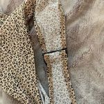 Gaze Women's Leopard Animal Print High Neck Sleeveless Stretch Tank‎ Bodysuit M Tan Size M Photo 4