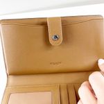 Coach Signature C Canvas Phone Tech Wallet Wristlet Brown Sage Green Photo 6