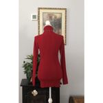 Grame XL Red Turtleneck Long Sleeve Knit Tunic Sweater Photo 5