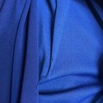 Badgley Mischka Mark & James Blue One Shoulder Dress Size Small Photo 12