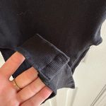 ZARA Black Ruffled Ribbed Bodysuit Photo 5