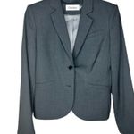 Calvin Klein size 10 gray button blazer Photo 2