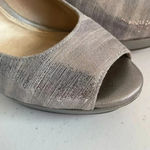 Antonio Melani Antonio Melani SZ 7M Silver Platform Peep toe Heel Shoes EUC! Photo 2