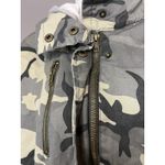 Forever 21  Jacket Womens Small Camo Anorak Parka Gray Hoodie Utility Drawstring Photo 4
