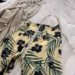 Beyond Yoga  Women’s Medium Olympus Floral Yellow Green Leggings Photo 7