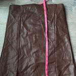 Meshki NEW PAmela Strapless Faux Leather Dress Large Photo 8