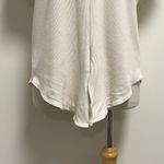 Harper Heritage Ivory Waffle Knit Lace Cap Sleeve Front Tie Medium Oversized Photo 3