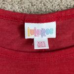 LuLaRoe Good condition red & blue‎ baseball tee-  Carly dress size XXS Photo 3