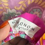 NWT Emily Wonder Pink Floral Print Tie Back Dress Sundress Multicolor Size 1X Photo 5