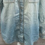 Mudd  Button Down Shirt Lightweight Jean Ombre Blue-Large Photo 4