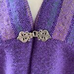 Vintage Boho Myrjord Veverias Purple Norwegian Wool Jacket sz S Photo 1