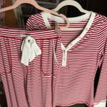 Boutique Red and White Loungewear Set  Photo 4