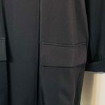Eileen Fisher Full Double Zip Hooded Jacket Rain Coat Black Small Photo 4