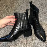 Vagabond Black Leather Platform Bootie Photo 0