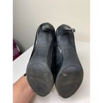 dexflex comfort  Klue Womens Size 6.5 Open Toe Heel Shoes Black Shiny Photo 7