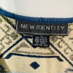 VINTAGE 90s NEW IDENTITY Woven Vest Blue Size L Photo 5