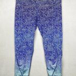 Vineyard Vines High-Rise Blue Green Ombre Performance 7/8 Leggings Size XL Photo 1