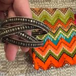 Chan Luu  Gray & Brown Beaded Wrap Bracelet Photo 2