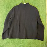 Eileen Fisher  Elegant Silk Blend Crepe Black Women's Jacket Size Large Photo 1