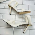 Good American NIB WHITE TERRY SLIP ON SANDALS Photo 4